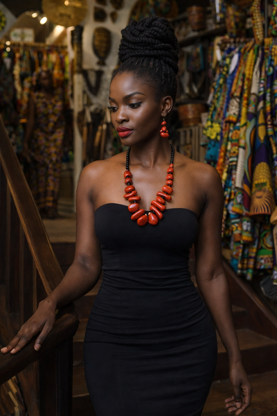Sunset Ember Statement Set