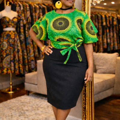 Shine bright green crop top - Thumbnail 2