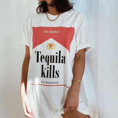 Tequila killer printed tee