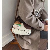 Cute Calico Cat Tote Bag Crossbody Bag - Thumbnail 3