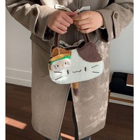 Cute Calico Cat Tote Bag Crossbody Bag - Thumbnail 5