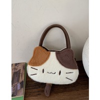 Cute Calico Cat Tote Bag Crossbody Bag - Thumbnail 6