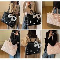 Big Kitty Cat Tote Bag Backpack - Thumbnail 7