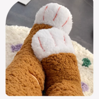 Cozy cat paw floor socks - Thumbnail 2