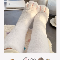 Cozy cat paw floor socks - Thumbnail 4