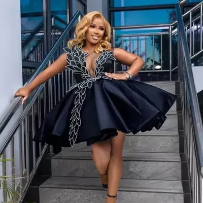 Black cocktail dresses: sexy short mini satin party dress - birthday, prom, graduation