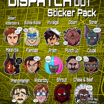 Dispatch dot sticker set