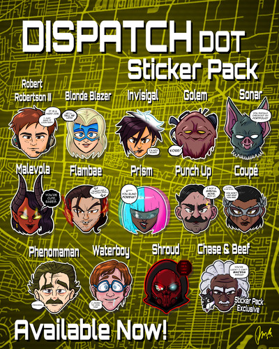 Dispatch Dot Sticker Set