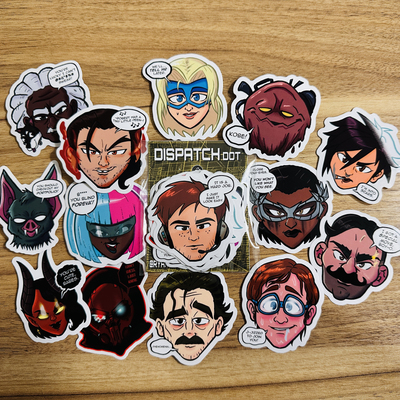 Dispatch dot sticker set