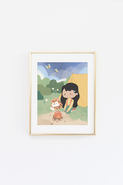 Sunny Camping Print