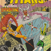 DC Comics The New Teen Titans (1984) set of seven from 1987-88 Nos. 35-39, annual 3, Infinty Inc 45 - Thumbnail 3