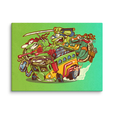 Cowabungafink - canvas print