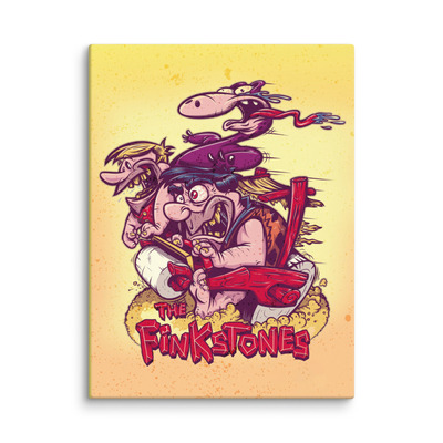 Meet the finkstones -  canvas print