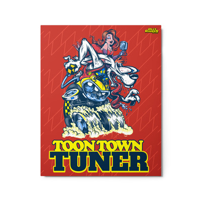 Toon Town Tuner - Metal Print