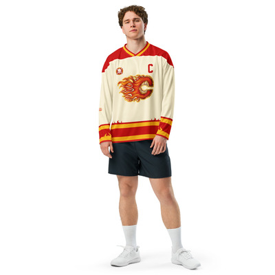 Fire chomper hockey fan jersey