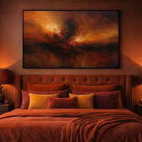Radiant Fireburst Abstract Wall Art Print - Thumbnail 2