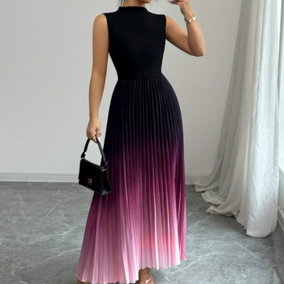 Round neck fashion sexy sleeveless dress