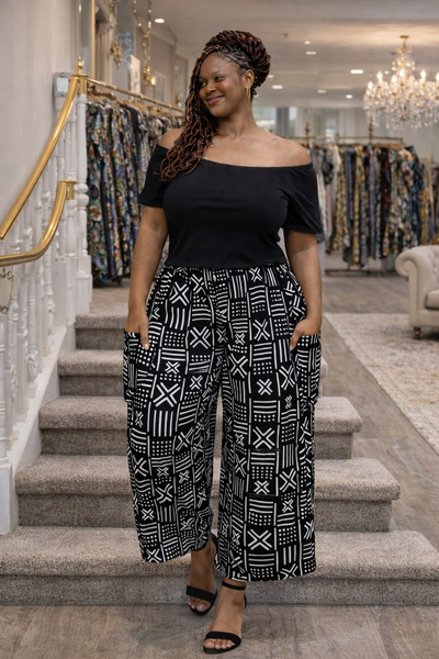 Midnight Mudcloth Culottes