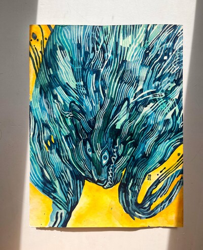 "DIVE" Original Painting