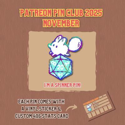 November 2025 Pin (Deluxe Spinner)