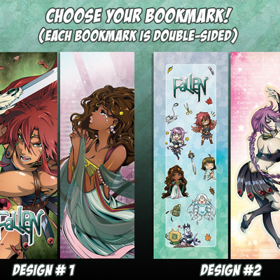Fallen bookmark - design 2