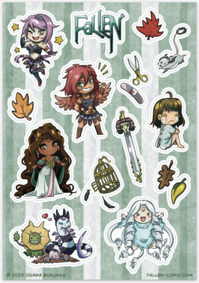 FaLLEN Vol.1: REBIRTH - Chibi Sticker Sheet