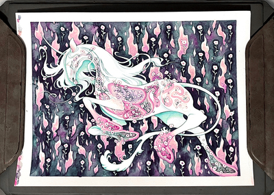 Watercolour original: rare and unfair