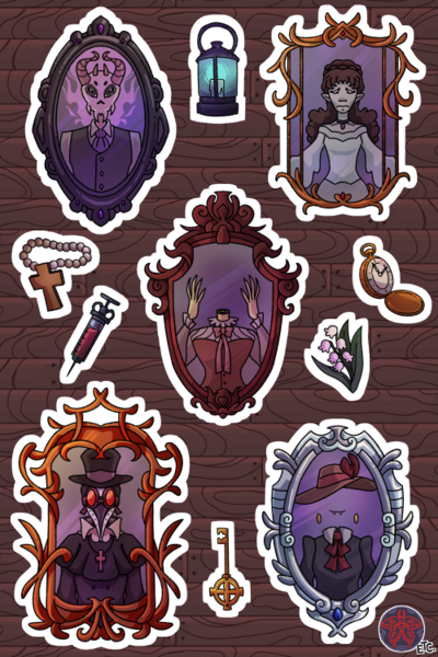 Monstrous Mirrors Sticker Sheet