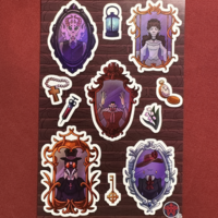 Monstrous Mirrors Sticker Sheet - Thumbnail 1