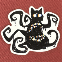 Eldritch Void Cat Sticker - Thumbnail 1