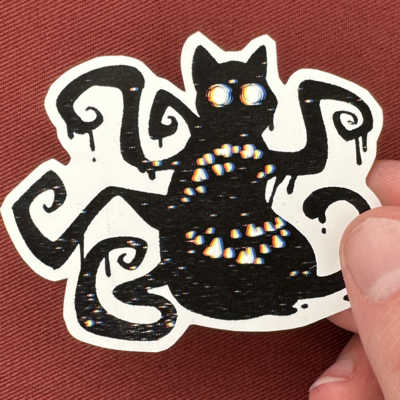 Eldritch void cat sticker