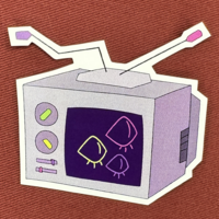 Omniscient Newscaster TV Sticker - Thumbnail 1