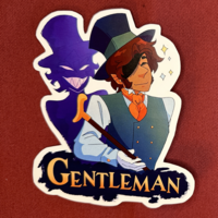 Gentleman Gothic Genders Sticker - Thumbnail 1