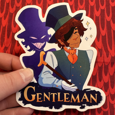 Gentleman Gothic Genders Sticker