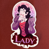 Lady Gothic Genders Sticker - Thumbnail 1