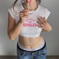 A LITTLE BIT SPOILED CROP TOP - Thumbnail 2