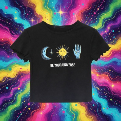 "be your universe" cropped tee - Thumbnail 5