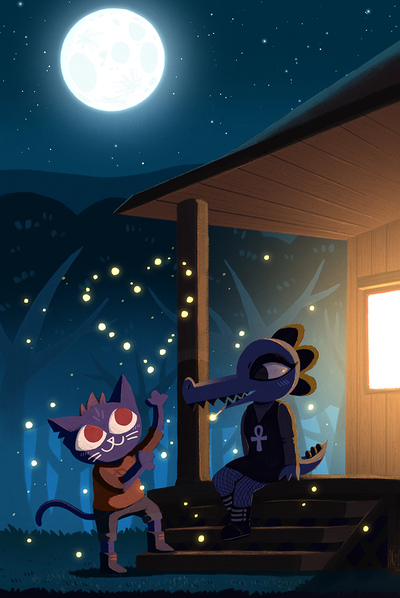 NITW - MaeBea Fireflies on the porch print
