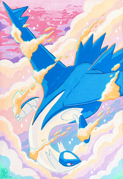 Pokémon - Latios acrylic markers print