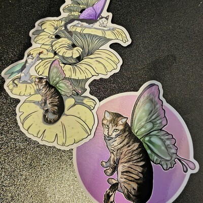 Fairy kitty sticker set