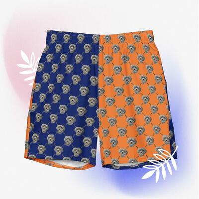 Flip-side swim trunks