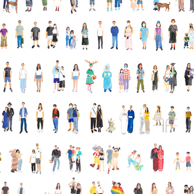 Custom portrait in a6, a5 & a4 sizes