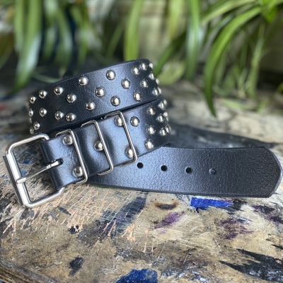 1.75" wide Chaotic Medium Dome-studs Belt