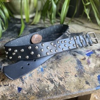 1.75" wide Chaotic Medium Dome-studs Belt - Thumbnail 3