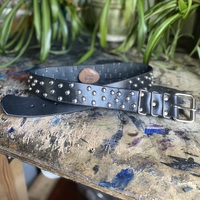 1.75" wide Chaotic Medium Dome-studs Belt - Thumbnail 4