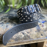 1.75" wide Chaotic Medium Dome-studs Belt - Thumbnail 7