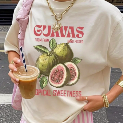Guava letter printed tee