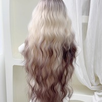 Siamese Cat Gradient Curly Wig  - Thumbnail 4