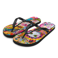 Betty Buzz Frabic Flip-Flops - Thumbnail 1