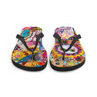 Betty Buzz Frabic Flip-Flops - Thumbnail 3